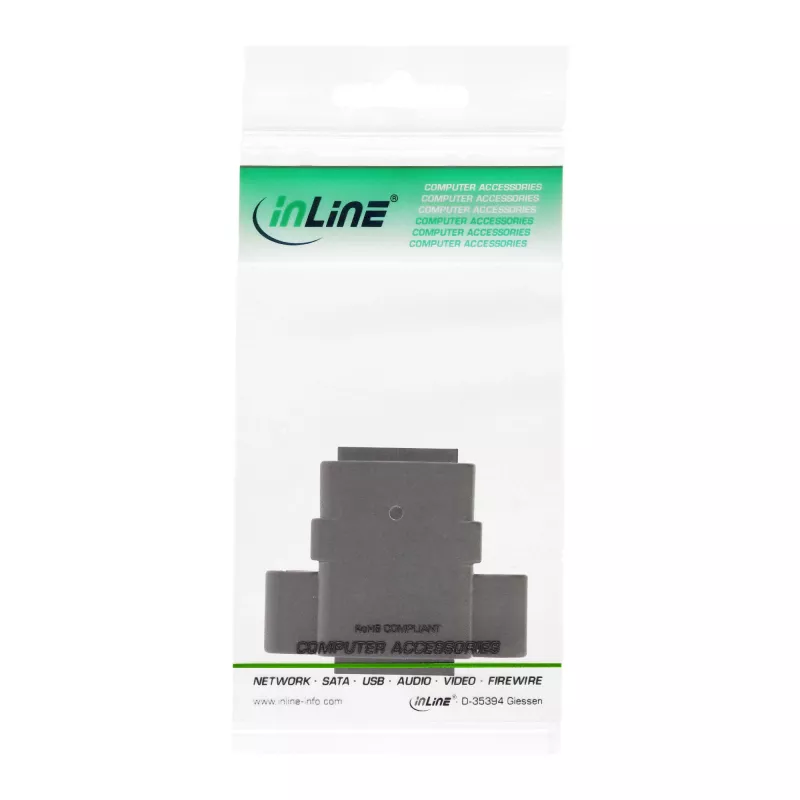 InLine Spojka patch kábla UTP 2x RJ45 samica na inštaláciu