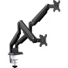 InLine držiak na stôl so zdvíhacím mechanizmom a USB/audio, 2 monitory do 81 cm (32 palcov), čierny