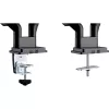 InLine držiak na stôl so zdvíhacím mechanizmom a USB/audio, 2 monitory do 81 cm (32 palcov), čierny