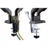 InLine držiak na stôl so zdvíhacím mechanizmom a USB/audio, 2 monitory do 81 cm (32 palcov), čierny