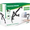 InLine držiak na stôl so zdvíhacím mechanizmom a USB/audio, 2 monitory do 81 cm (32 palcov), čierny
