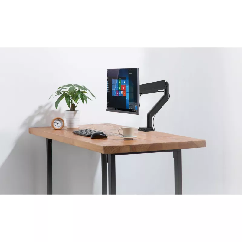 InLine držiak na stôl so zdvihom a USB/audio do max. 82 cm 32 palcov 9 kg