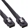 InLine interný SAS kábel, Mini-SAS SFF-8087 na Mini-SAS SFF-8087, so sideband, 0,5 m
