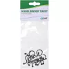 Twist Ties InLine 22 mm, čierne, 10 kusov — upevňovač káblov/drôtov