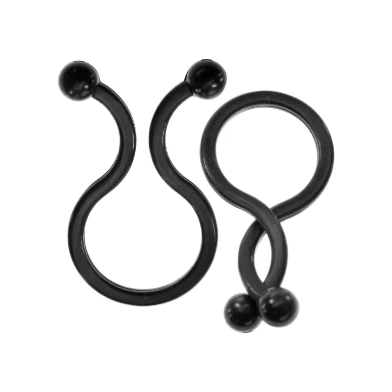 Twist Ties InLine 26–30 mm čierne, 10 kusov — organizér káblov/šnúr, dĺžka 30 mm