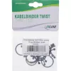 Twist Ties InLine 26–30 mm čierne, 10 kusov — organizér káblov/šnúr, dĺžka 30 mm