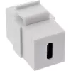 InLine USB 3.1 Snap-In modul, USB-C konektor samica/samica, biele puzdro