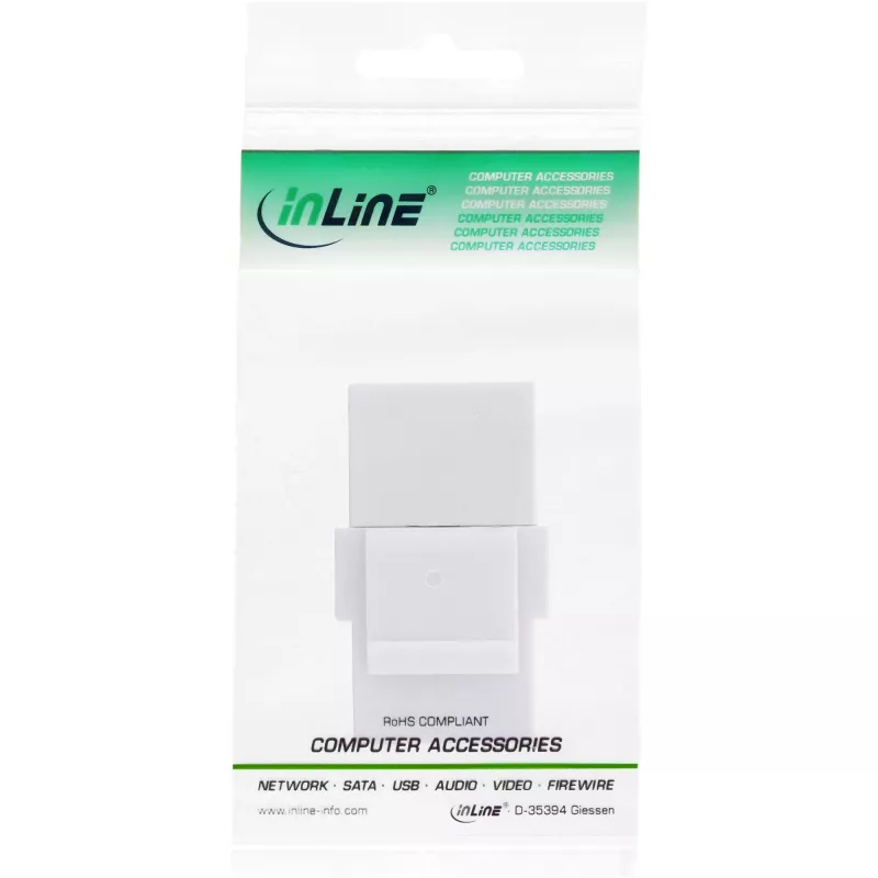 InLine USB 3.1 Snap-In modul, USB-C konektor samica/samica, biele puzdro
