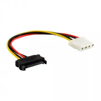 SATA napájací adaptérový kábel 15-pin konektor samica / 4-pin konektor samec 0,15 m InLine 29669