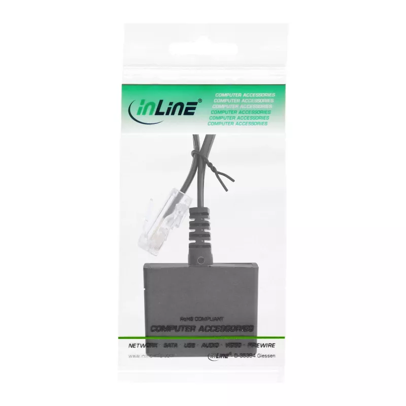 InLine TAE adaptérový kábel RJ45 konektor samec na TAE-N & RJ11 konektor samica 69943