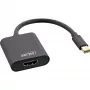 Mini DisplayPort na HDMI adaptér InLine 4K/60Hz s audiom, hliník, 0,15 m, čierny