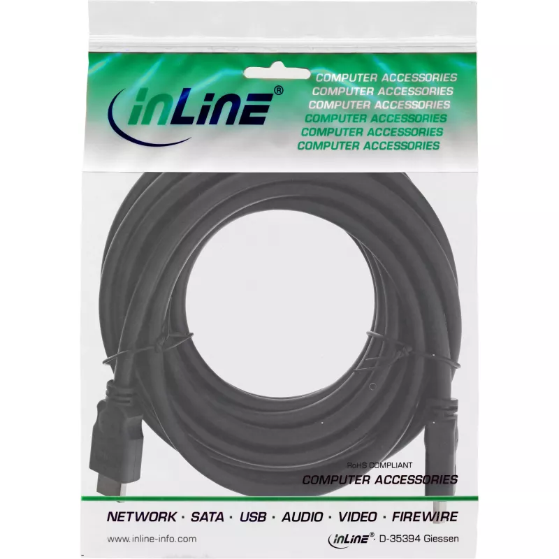 HDMI kábel High Speed InLine 17603E 3m konektor samec/konektor samec čierny