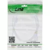 InLine USB 2.0 kábel Type-A konektor samec / B konektor samec, pozlátený, s feritom, biely, 3 m