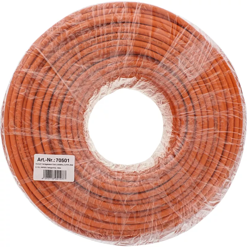 InLine pevný inštalačný kábel 250MHz S/STP Cat.6 CU AWG23 bezhalogénový 300m