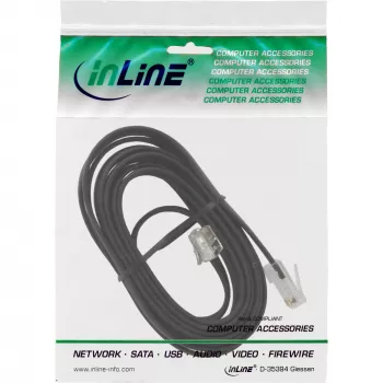 InLine modulárny kábel RJ45 8P6C na RJ12 6P6C konektor samec / konektor samec 10 m