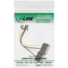 InLine napájací adaptérový kábel, 2x SATA konektor samec / 8pin PCI-Express konektor samec, 0,15 m