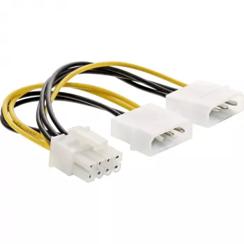 InLine napájací adaptérový kábel, 2x 5,25