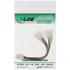 InLine napájací adaptérový kábel, 2x 5,25