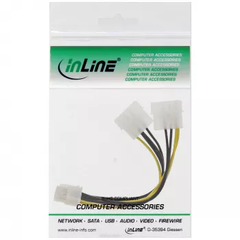 InLine napájací adaptérový kábel, 2x 5,25