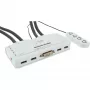 InLine KVM prepínač 4 porty DVI-D + USB + audio vrátane 2 káblových sád