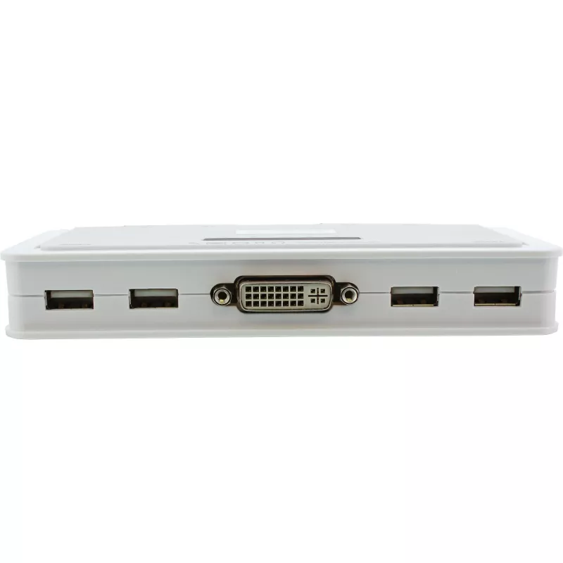 InLine KVM prepínač 4 porty DVI-D + USB + audio vrátane 2 káblových sád