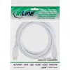 InLine High Speed HDMI kábel s Ethernetom, M/M, biely, pozlátené kontakty, 2 m