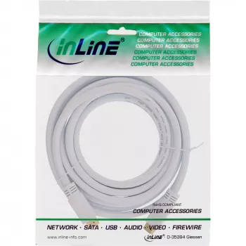 InLine High Speed HDMI kábel s Ethernetom, M/M, biely, zlaté kontakty, 7,5 m