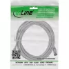 InLine patch kábel tenký, U/FTP, Cat.8.1, TPE bezhalogénový, sivý 2 m