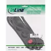 InLine predlžovacia zásuvka, 3-násobná ochranný kontakt CEE 7/3, čierna, 1,5m