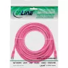 InLine patch kábel SF/UTP Cat.5e ružový 20m