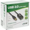 InLine USB 2.0 aktívny signálový zosilňovací kábel Type-A samec / A samica, 25 m