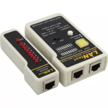 Tester sieťových káblov InLine 79998 pre BNC RJ11 RJ45