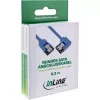 InLine SATA 6Gb/s okrúhly kábel, jednostranne 90° uhol, so zámkami, 0,3 m