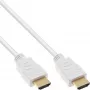 InLine High Speed HDMI kábel s Ethernetom, M/M, biely, zlaté kontakty, 3 m
