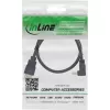 InLine High Speed HDMI kábel s Ethernetom, zahnutý, 1,5 m