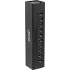 InLine USB 3.0 10 portový hub hliníkové puzdro s 4A napájacím zdrojom, čierny