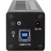 InLine USB 3.0 10 portový hub hliníkové puzdro s 4A napájacím zdrojom, čierny