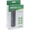 InLine USB 3.0 10 portový hub hliníkové puzdro s 4A napájacím zdrojom, čierny