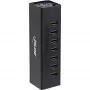 InLine USB 3.0 hub, 7 portov, hliníkové puzdro, s 2,5A napájacím zdrojom