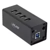 InLine USB 3.0 hub, 4 porty, hliníkové puzdro, s 2,5A napájacím zdrojom