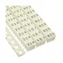 Káblové označovacie krúžky 6 mm InLine č. 0–9, plast, biele, 100 kusov