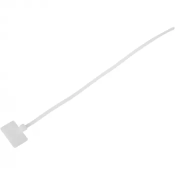 InLine káblový viazač s polepom 200mm x 2,5mm 100 ks, biely, 200 mm, 3 mm, 2,5 mm, 109 g, 120 mm