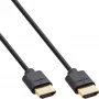 InLine Slim Ultra High Speed HDMI kábel M/M 8K4K pozlátený čierny 0,3 m
