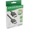 InLine Slim Ultra High Speed HDMI kábel M/M 8K4K pozlátený čierny 0,5m
