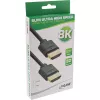 InLine Slim Ultra High Speed HDMI kábel M/M 8K4K pozlátený čierny 2m