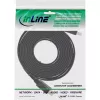 InLine HDMI plochý kábel High Speed kábel s Ethernetom, pozlátený, čierny, 1,5 m