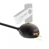 InLine USB 3.2 Gen.1 kábel USB Type-A M / A W + napájanie, so stojanom, čierny, 3m