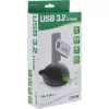 InLine USB 3.2 Gen.1 kábel USB Type-A M / A W + napájanie, so stojanom, čierny, 3m