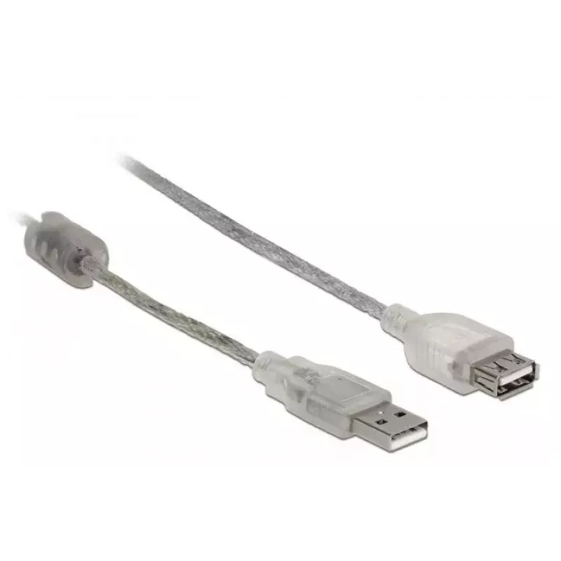 USB kábel DeLOCK 82244 USB 2.0 0,3 m transparentný