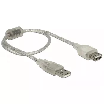 USB kábel DeLOCK 82244 USB 2.0 0,3 m transparentný